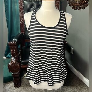 Horizontal striped tank top